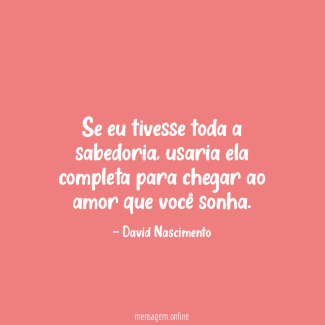 Se eu tivesse toda a sabedoria