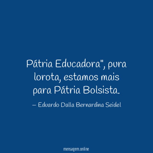 Pátria Educadora"