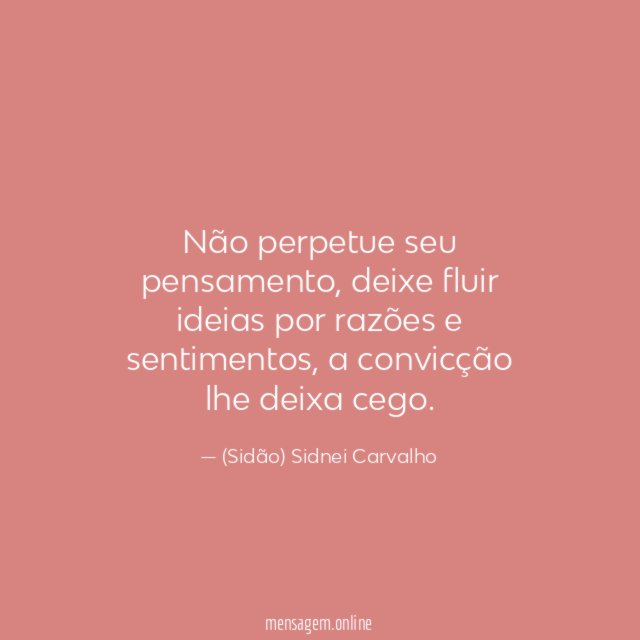Não perpetue seu pensamento