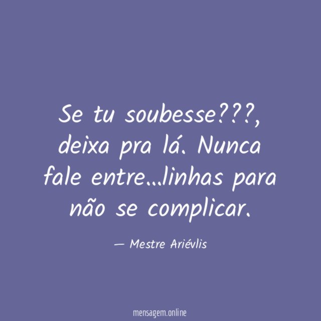 Se tu soubesse