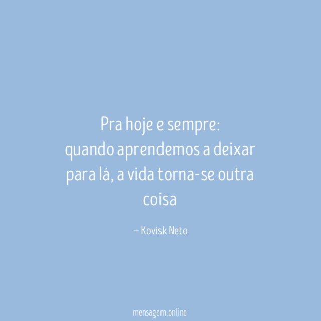 Pra hoje e sempre