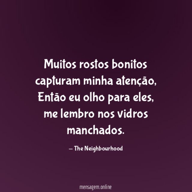 Muitos rostos bonitos capturam minha atenção