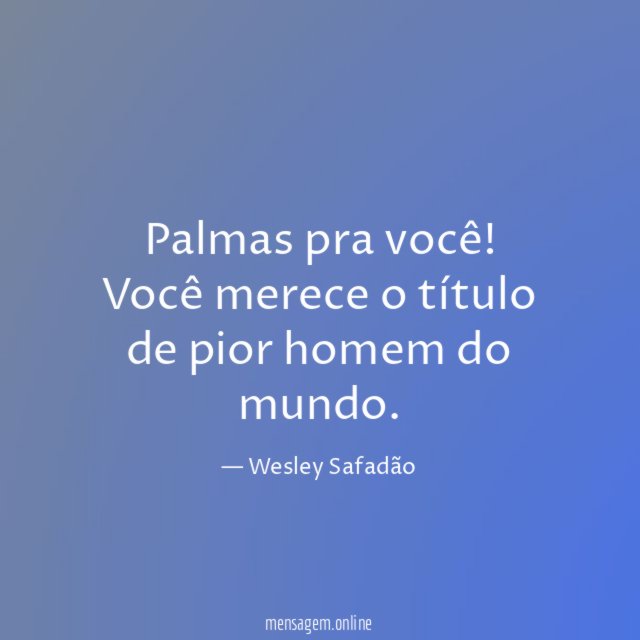 Palmas pra você