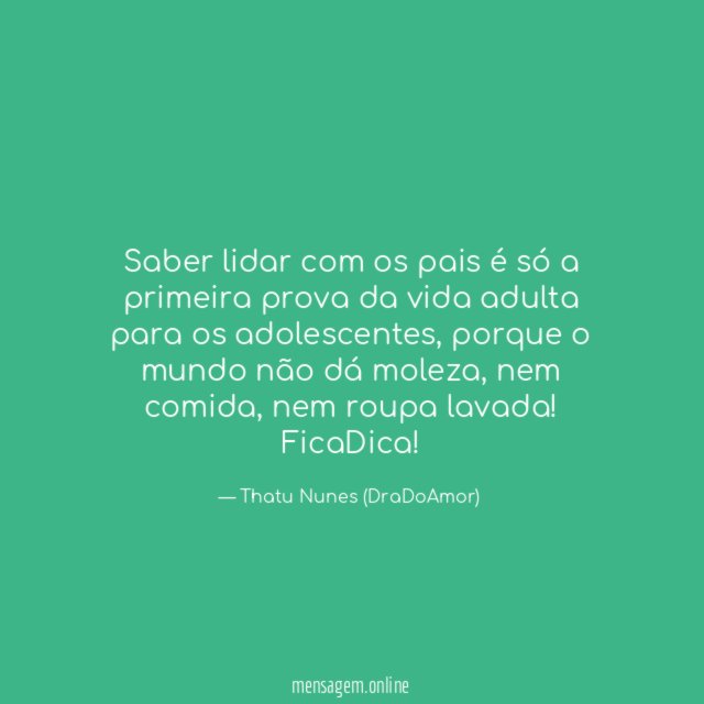 Saber lidar com os pais é só a