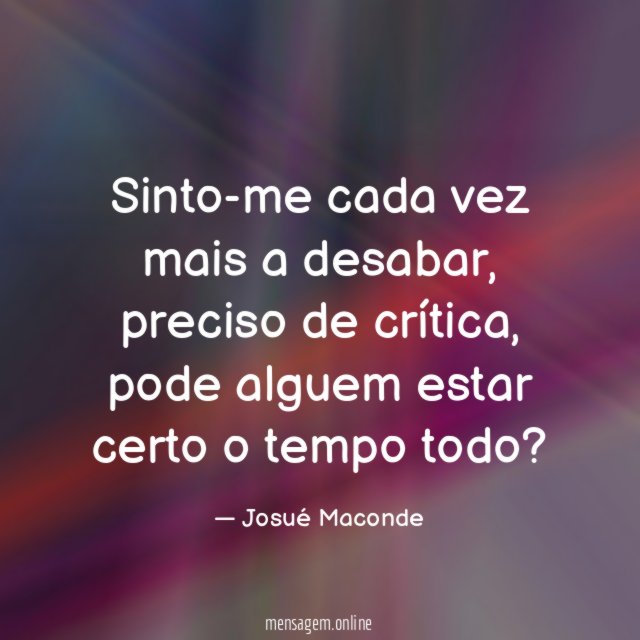 Sinto-me cada vez mais a desabar