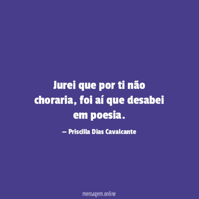 Jurei que por ti não choraria