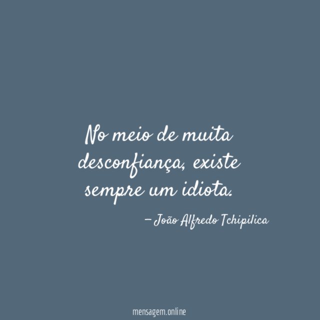 No meio de muita desconfiança