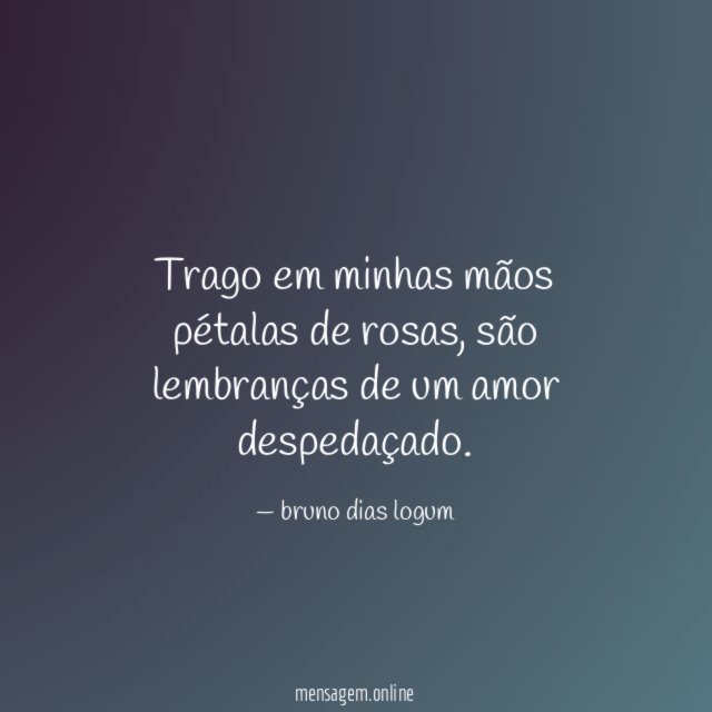Trago em minhas mãos pétalas de rosas