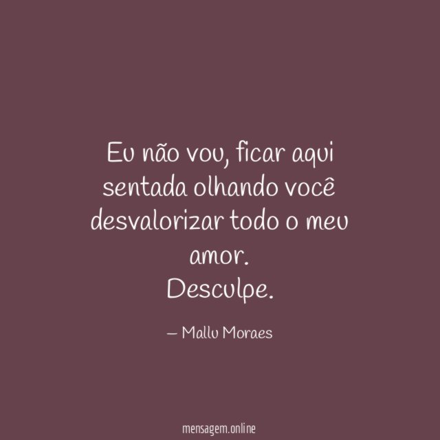Eu não vou