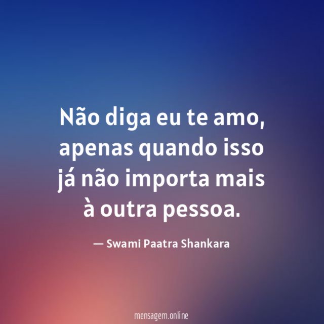 Não diga eu te amo