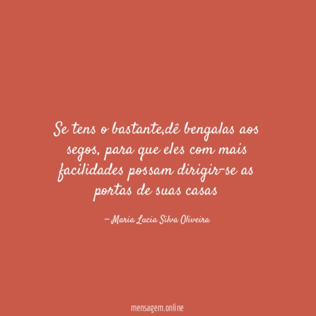 Se tens o bastante