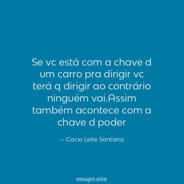 Se vc está com a chave d um