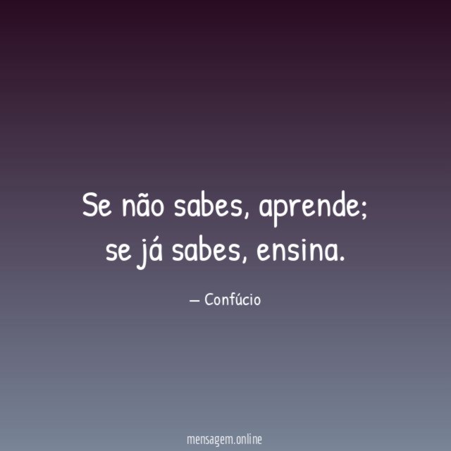 Se não sabes