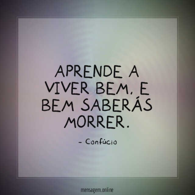 Aprende a viver bem