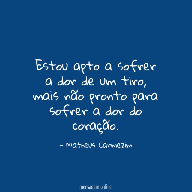 Estou apto a sofrer a dor de um tiro