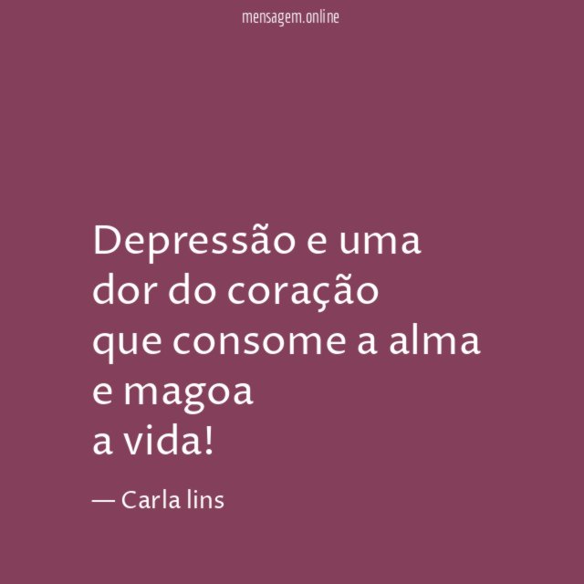 Depressão e uma dor do coração que consome a