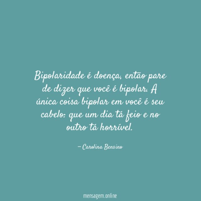 Bipolaridade é doença