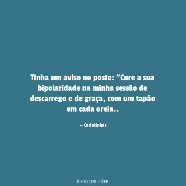 Tinha um aviso no poste