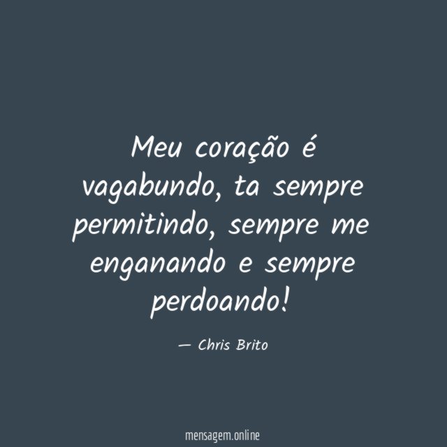 Meu coração é vagabundo