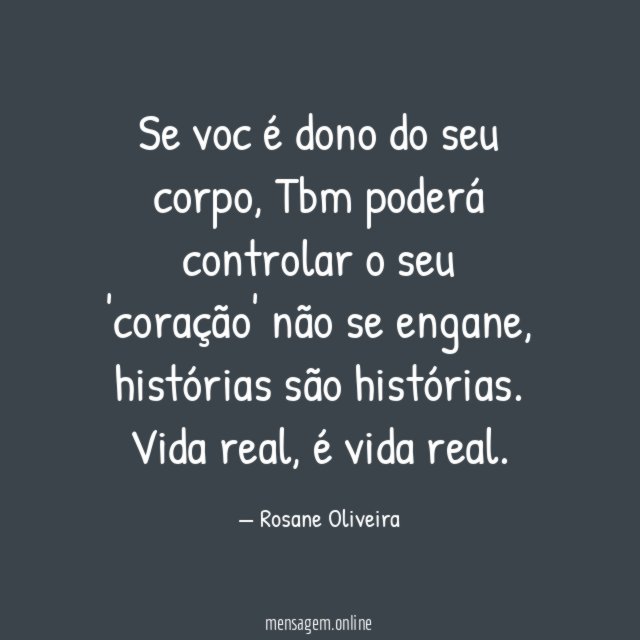 Se voc é dono do seu corpo
