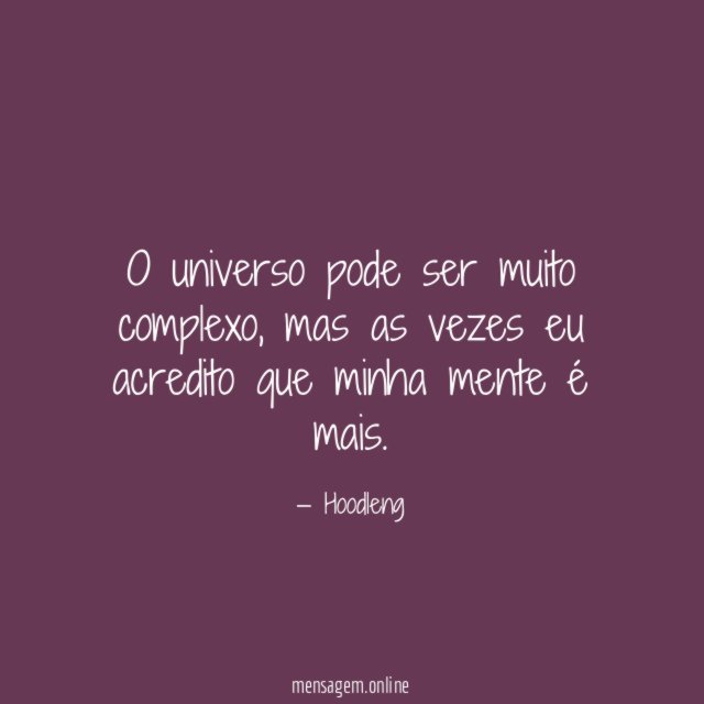 O universo pode ser muito complexo