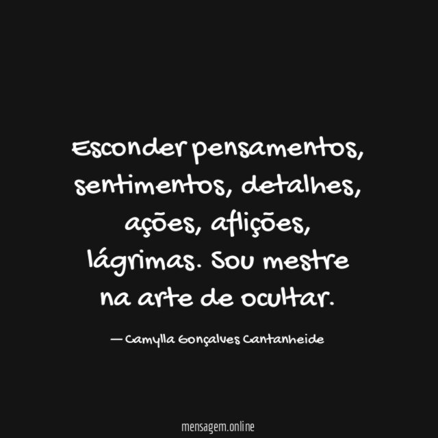 Esconder pensamentos