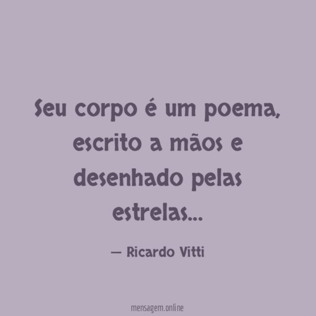Seu corpo é um poema