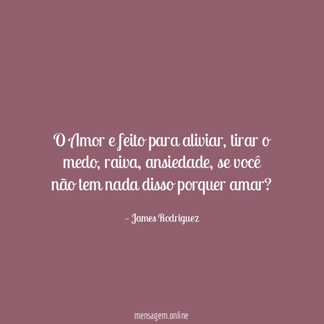 O Amor e feito para aliviar