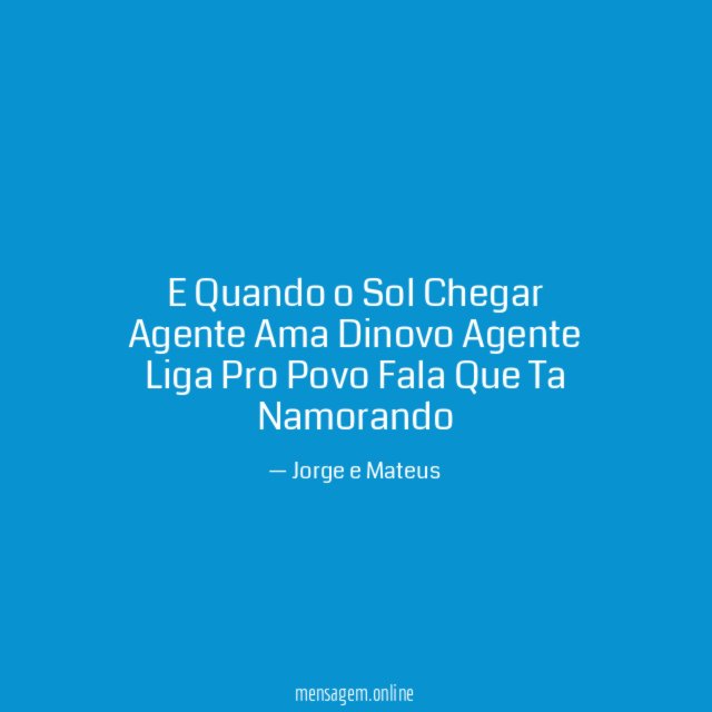 E Quando o Sol Chegar Agente Ama Dinovo