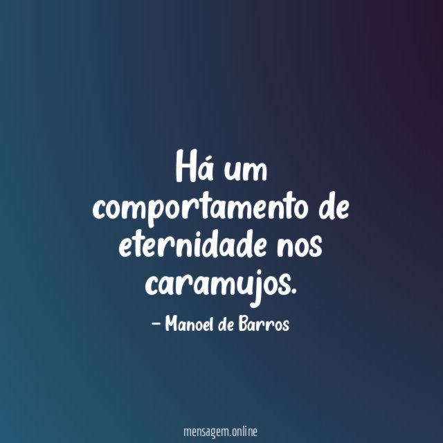 Há um comportamento de eternidade nos caramujos