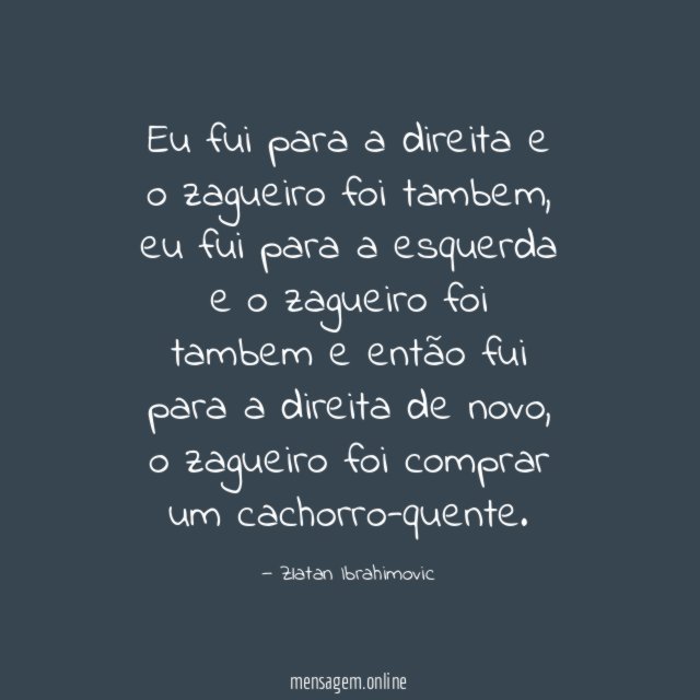 Eu fui para a direita e o zagueiro foi tambem