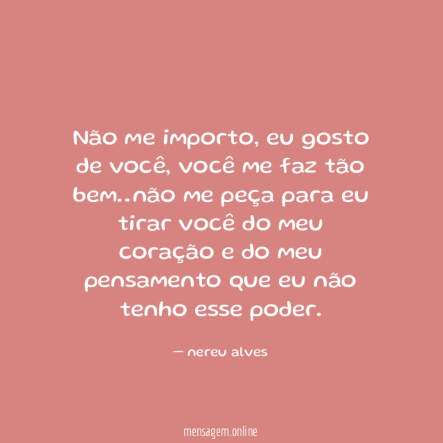 Não me importo