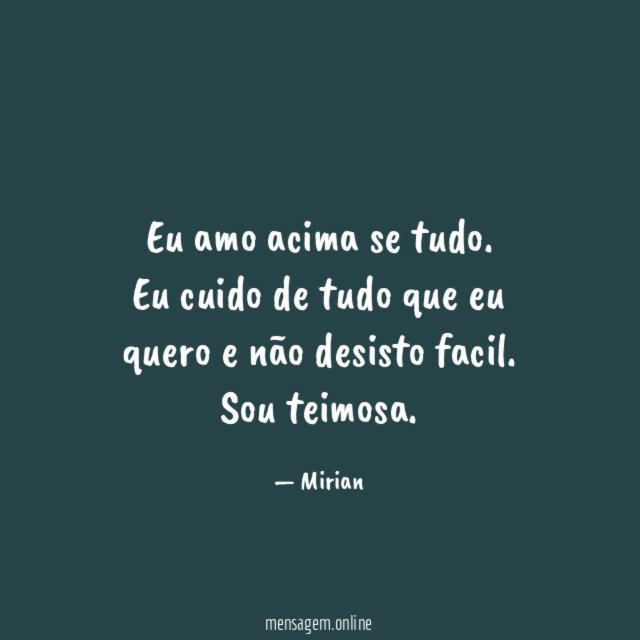 Eu amo acima se tudo