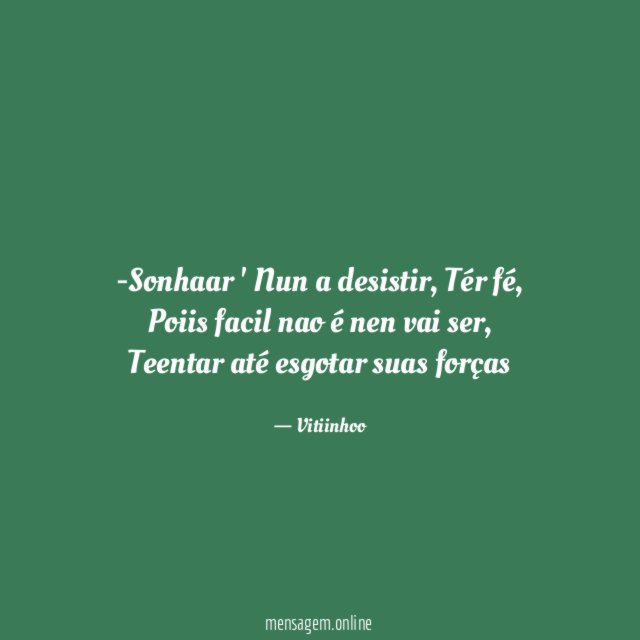 Sonhaar ' Nun a desistir