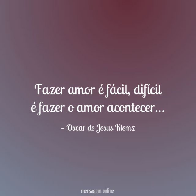 Fazer amor é fácil