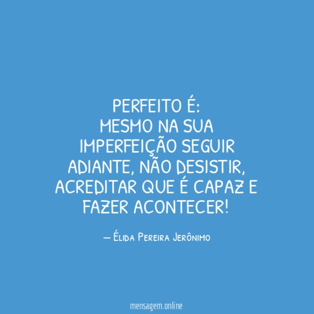 Perfeito é