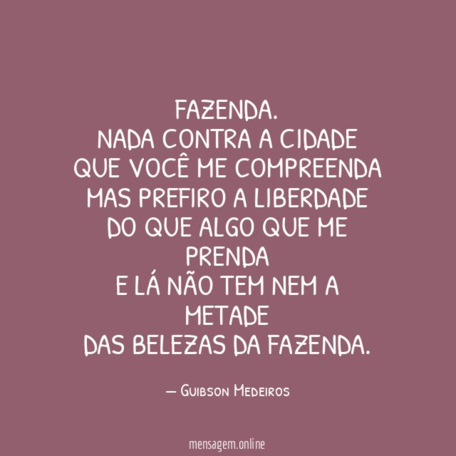 Fazenda.