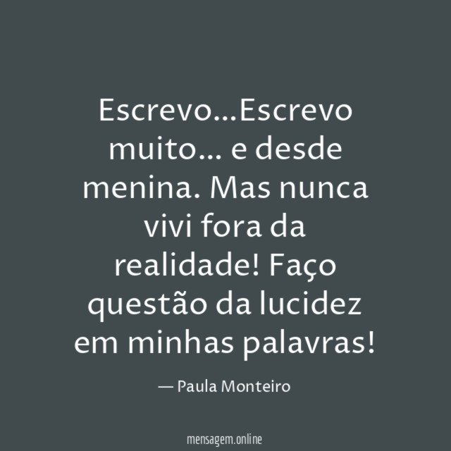 Escrevo