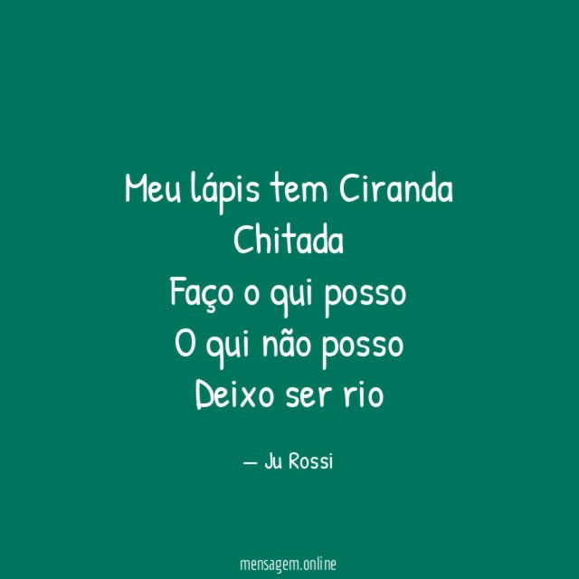 Meu lápis tem Ciranda Chitada Faço o qui posso