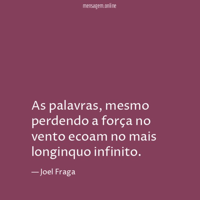 As palavras