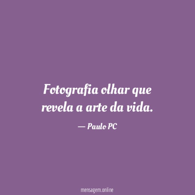 Fotografia olhar que revela a arte da vida