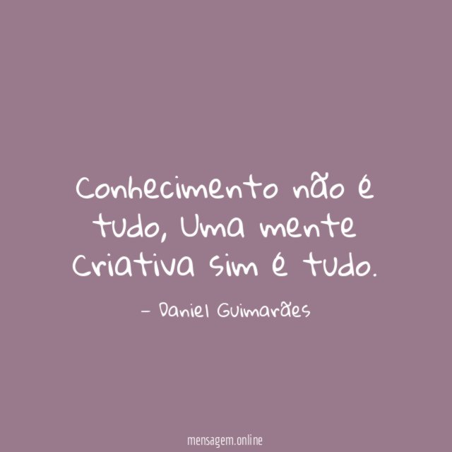 Conhecimento não é tudo
