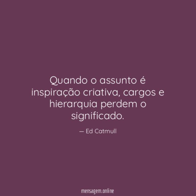 Quando o assunto é inspiração criativa
