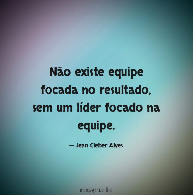 Não existe equipe focada no resultado