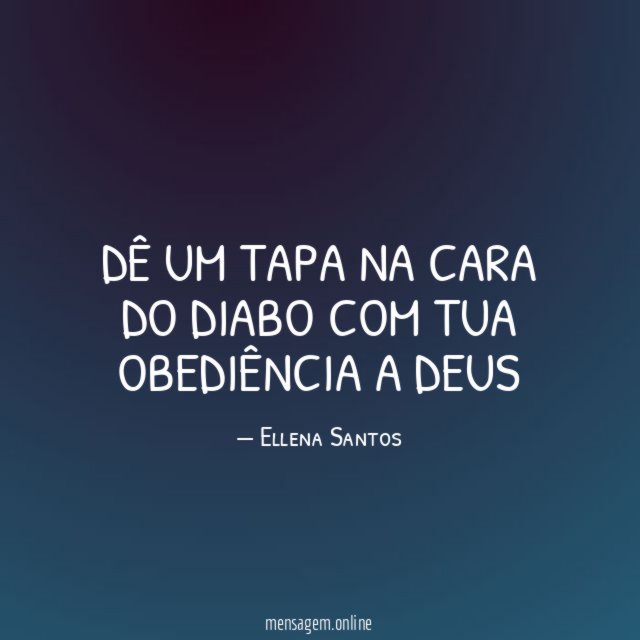 Dê um tapa na cara do diabo com
