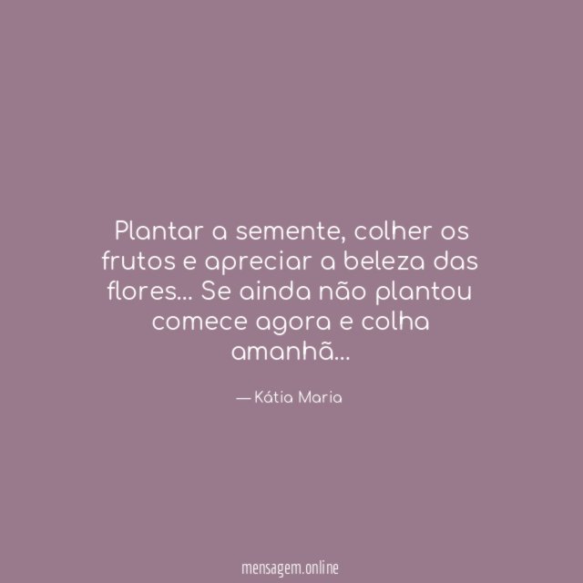 Plantar a semente