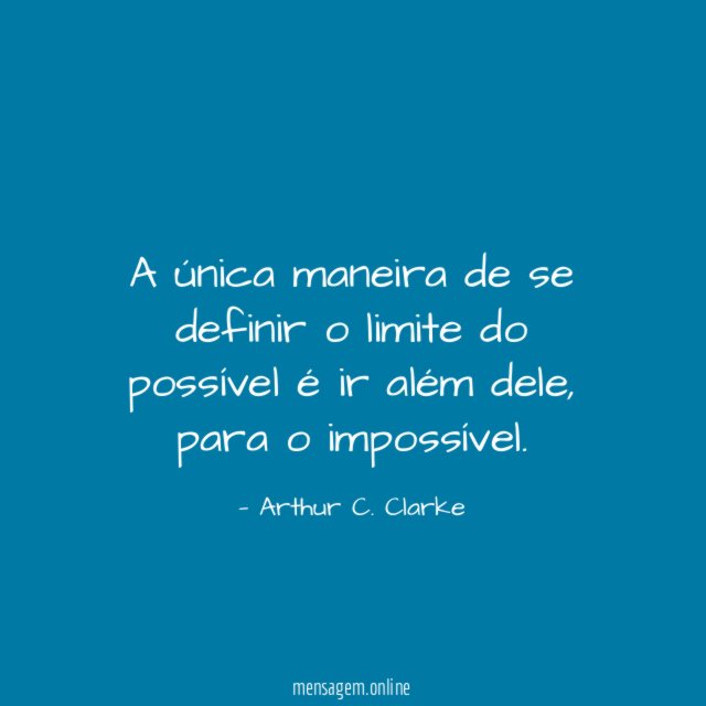 A única maneira de se definir o limite