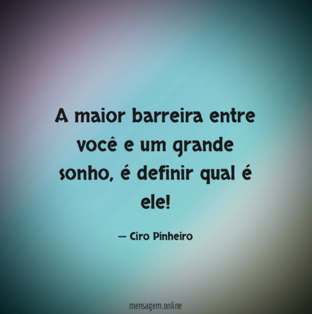 A maior barreira entre você e um grande sonho