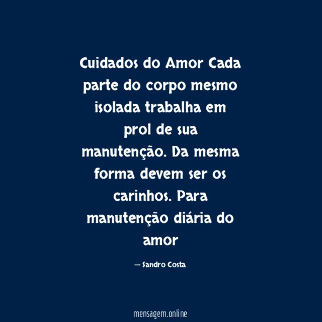 Cuidados do Amor
