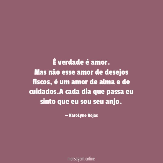 É verdade é amor